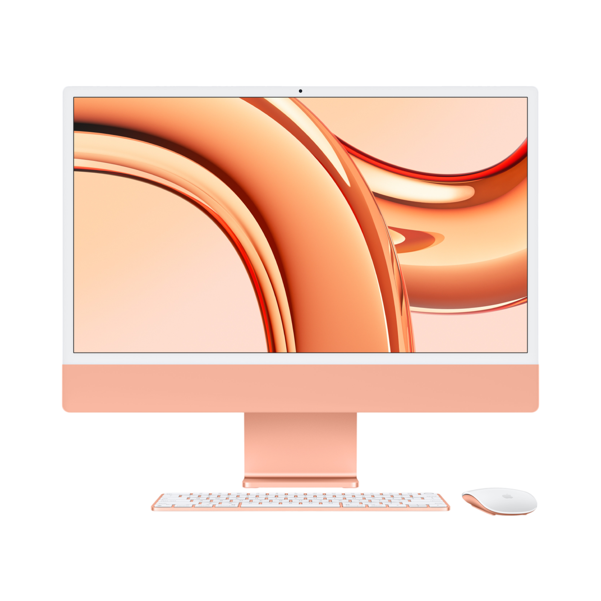 iMac (All In One) 24-inch (2023) MQRX3 - M3 chip 8-Core CPU 10-Core GPU 8GB Unified Memory 256GB SSD Storage, Orange - alAsil